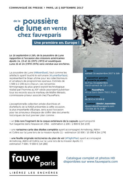 De la poussière de Lune en vente chez FauveParis !