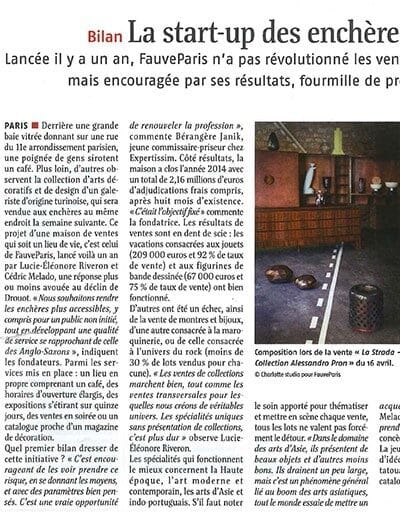 « La start-up des enchères » : le Journal des Arts dresse notre premier bilan