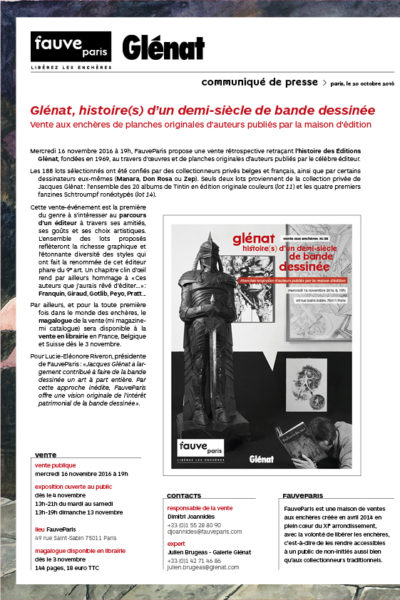 Glénat, histoire(s) d’un demi-siècle de bande dessinée