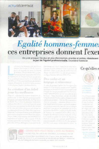 Femme actuelle : FauveParis soutient l&rsquo;égalité femmes-hommes