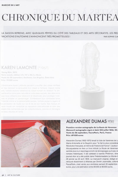 Manuscrit Dumas dans l&rsquo;Éventail
