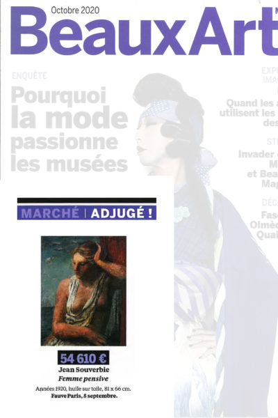 Notre très beau Souverbie dans Beaux-Arts magazine
